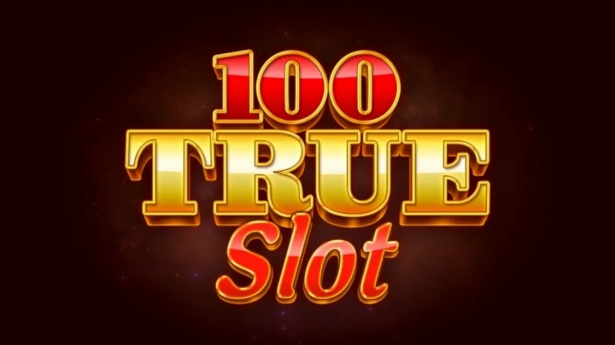 Tampilan antarmuka permainan slot 100 True Slot dari TrueLab